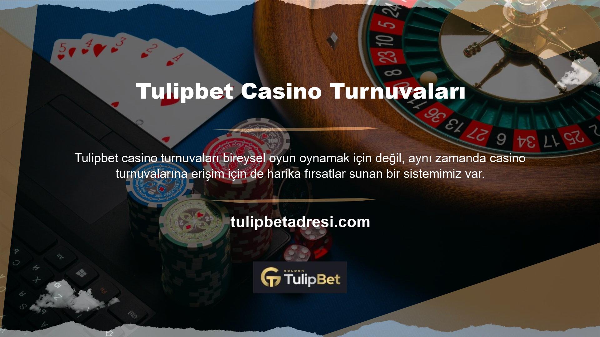 Kullanıcılar küçük bir seyahat ücreti ödeyerek casino turnuvalarına erişebilirler