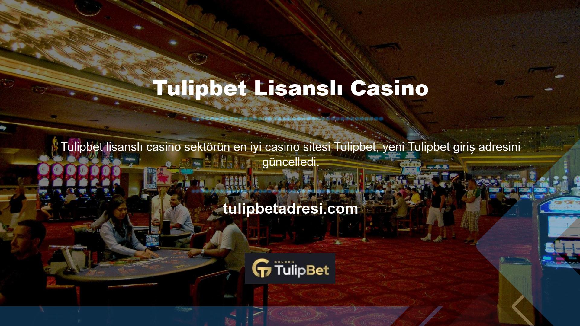 Lisanslı canlı casino stüdyolarında ve ücretsiz slot oyunlarında şansınızı denemek istiyorsanız Tulipbet giriş adresinizi kullanarak casino heyecanını yaşayın